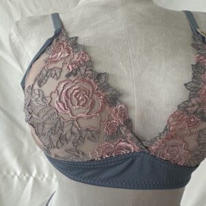 Pastel Mavi Dantelli Bralet Set - Görsel 3